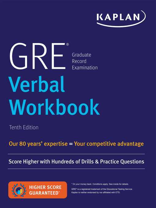 Title details for GRE Verbal Workbook by Kaplan Test Prep - Available